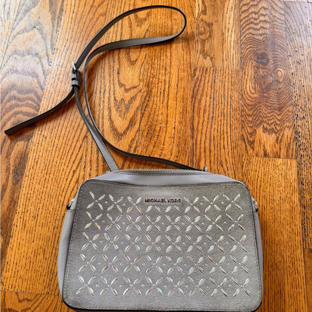 Michael Kors Gray Crossbody Bag